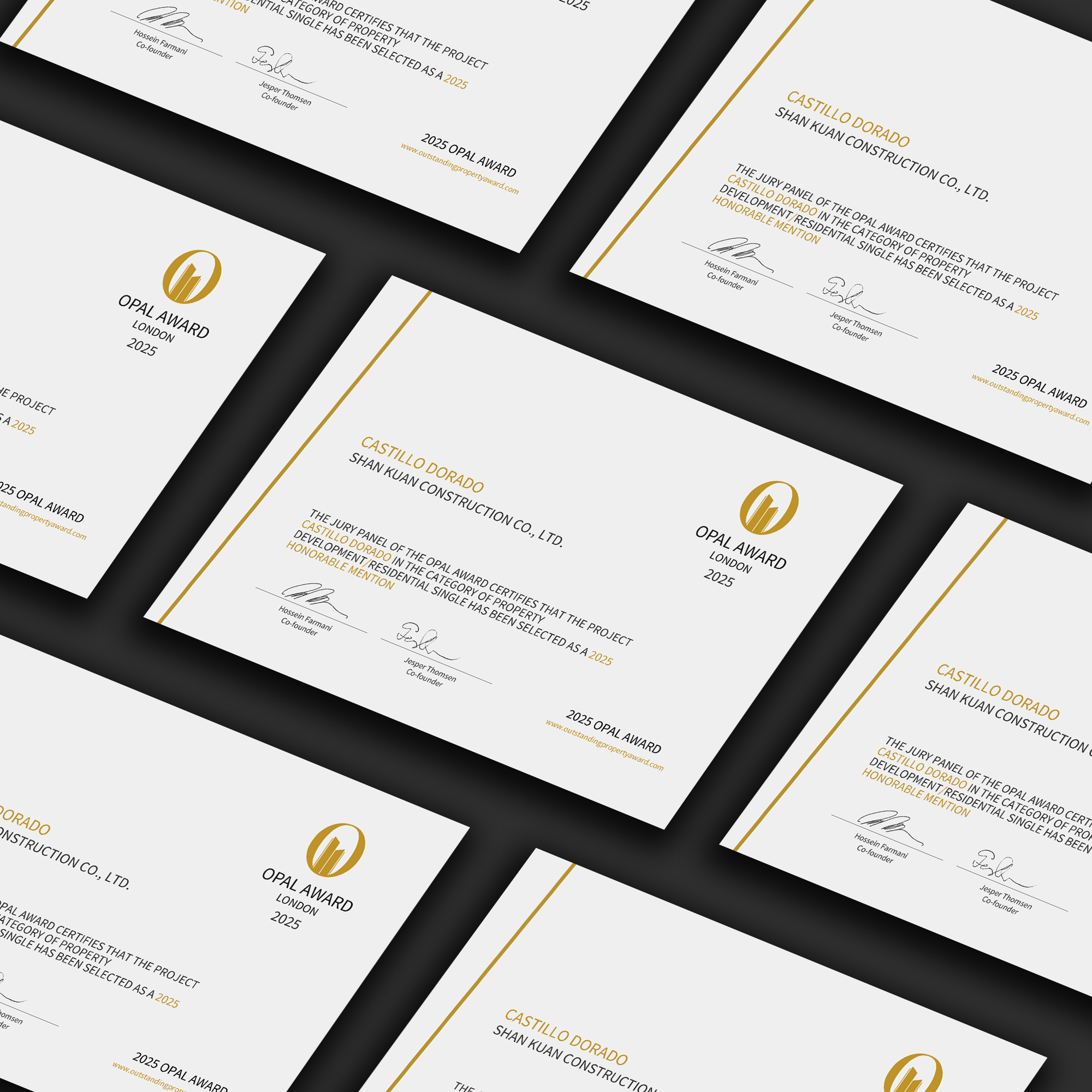 OPAL High Quality Magnetic Certificate (Honorable Mention)