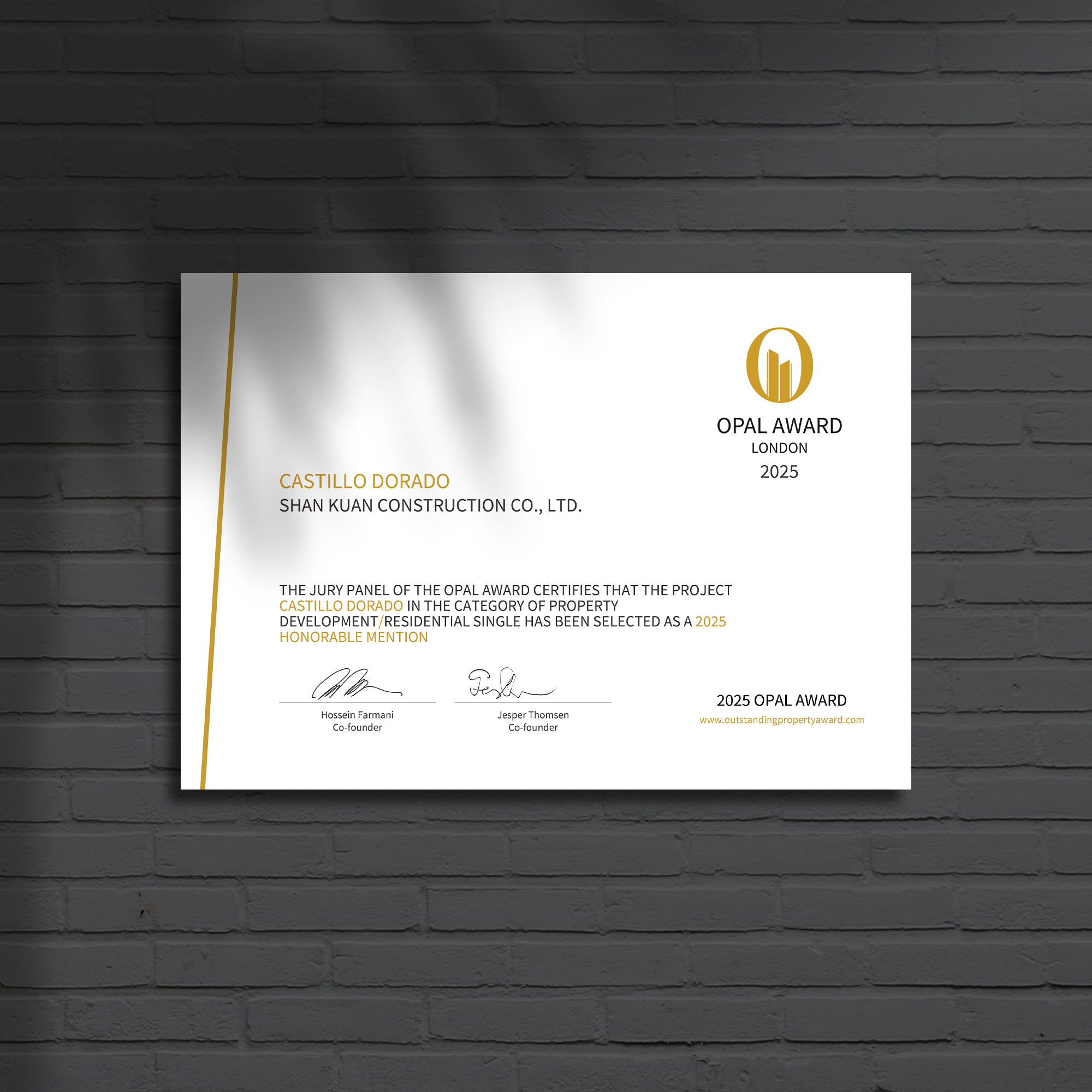 OPAL High Quality Magnetic Certificate (Honorable Mention) - Image 4