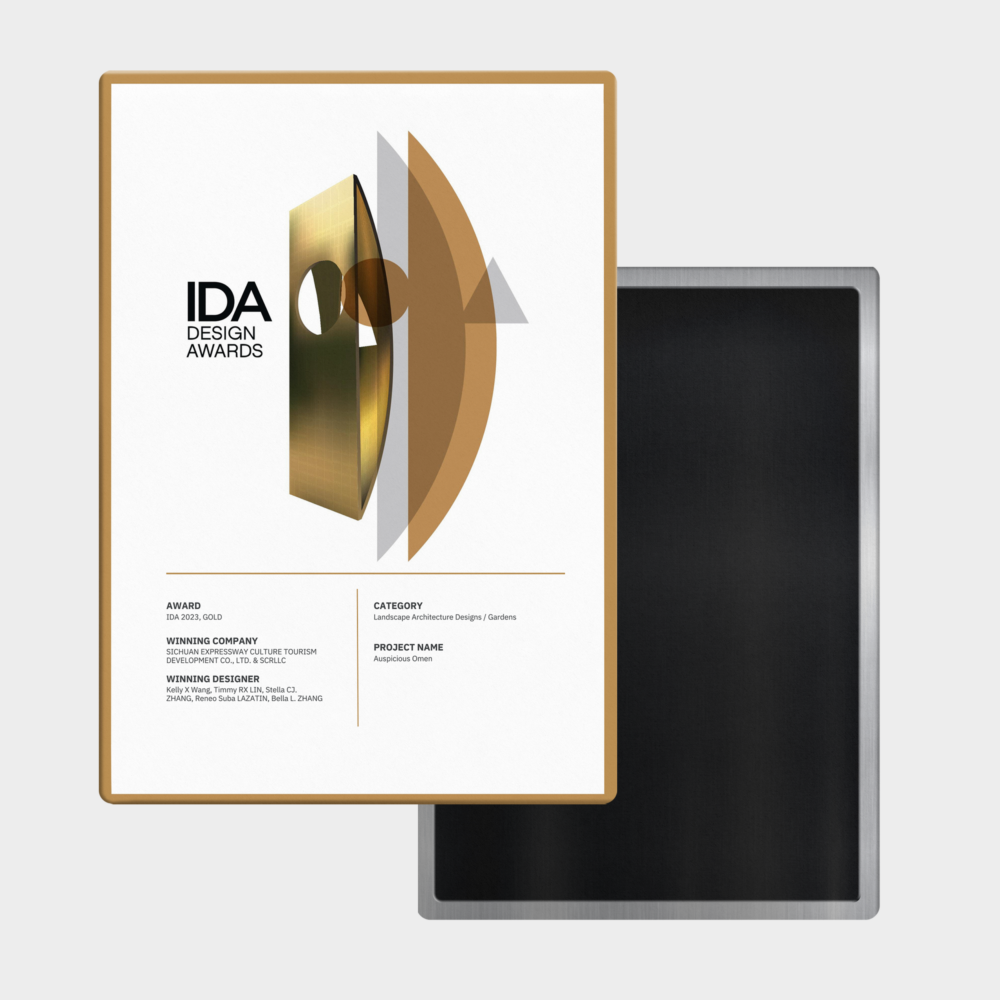 Alternative view of IDA Premium Magnetic Wall-Mount Certificate (Gold)