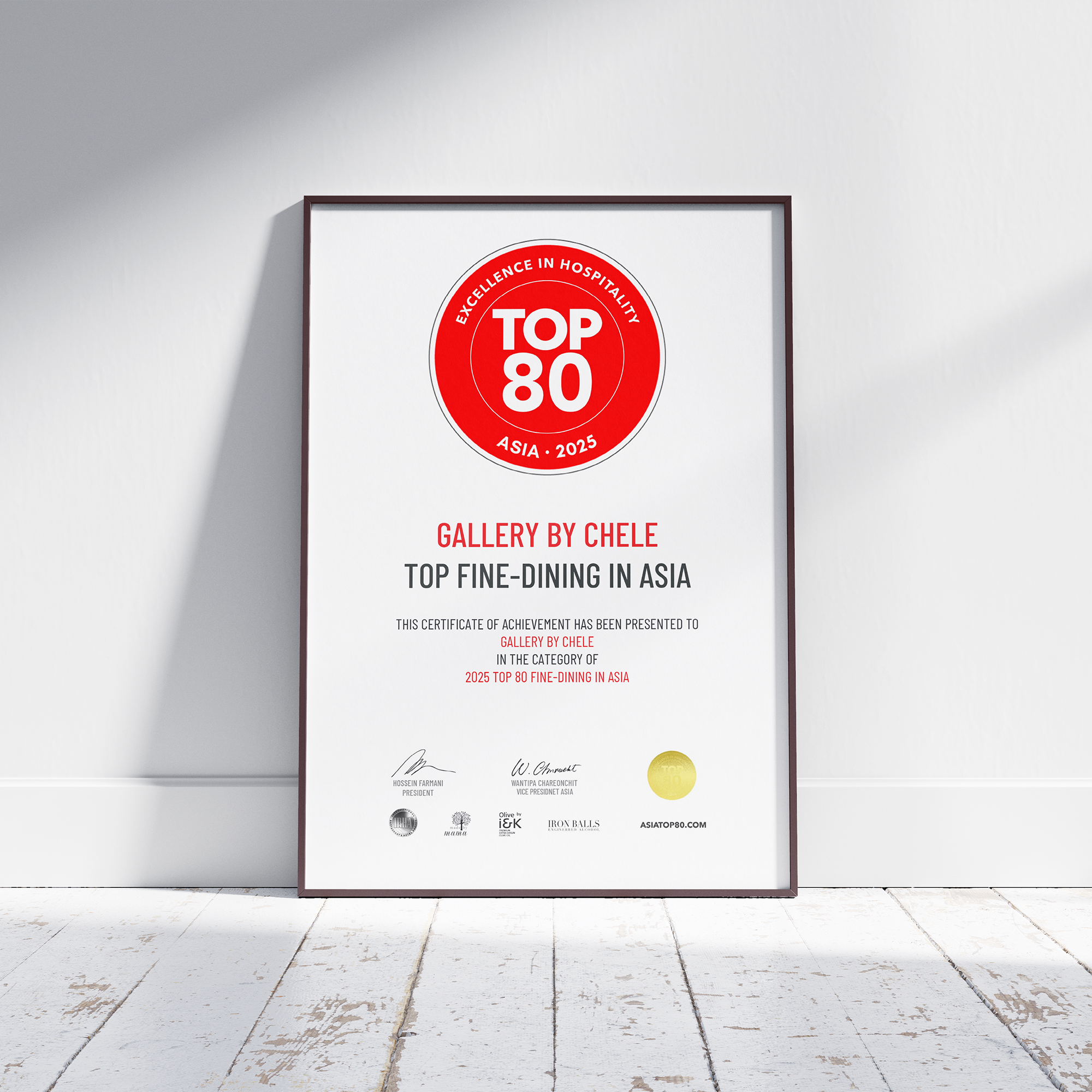 Asia Top80 Premium Magnetic Certificate (Best Fine-Dining) - Image 4
