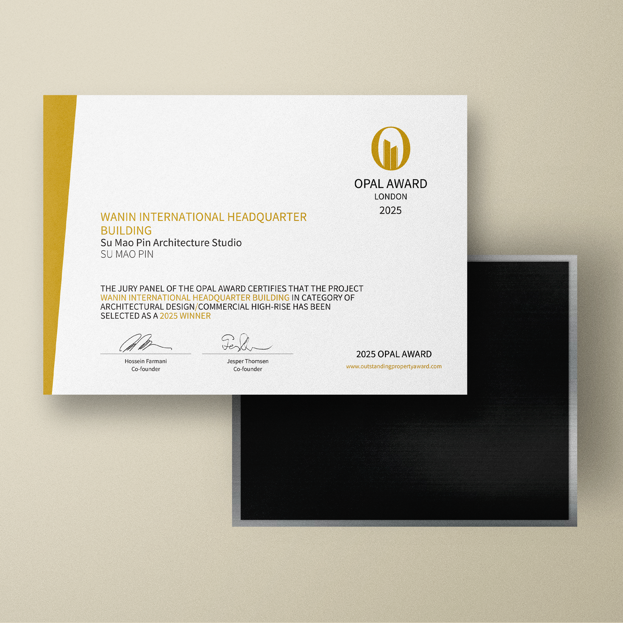 OPAL High Quality Magnetic Certificate (Winner) - Image 2