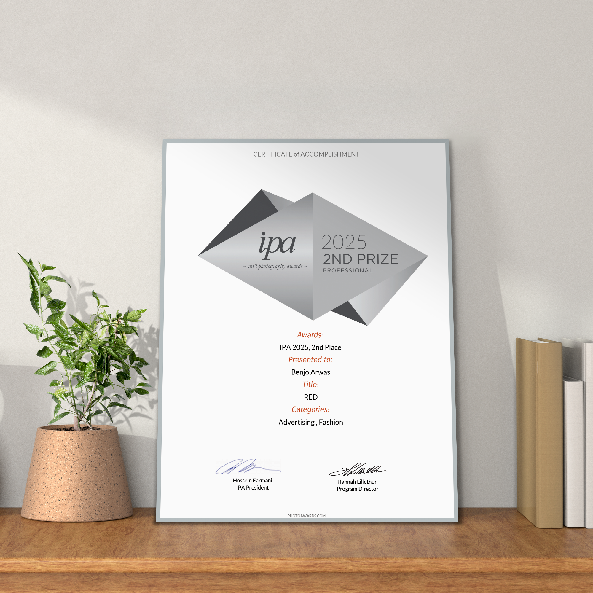 IPA Premium Magnetic Certificate (2nd Prize Winner) - Image 4