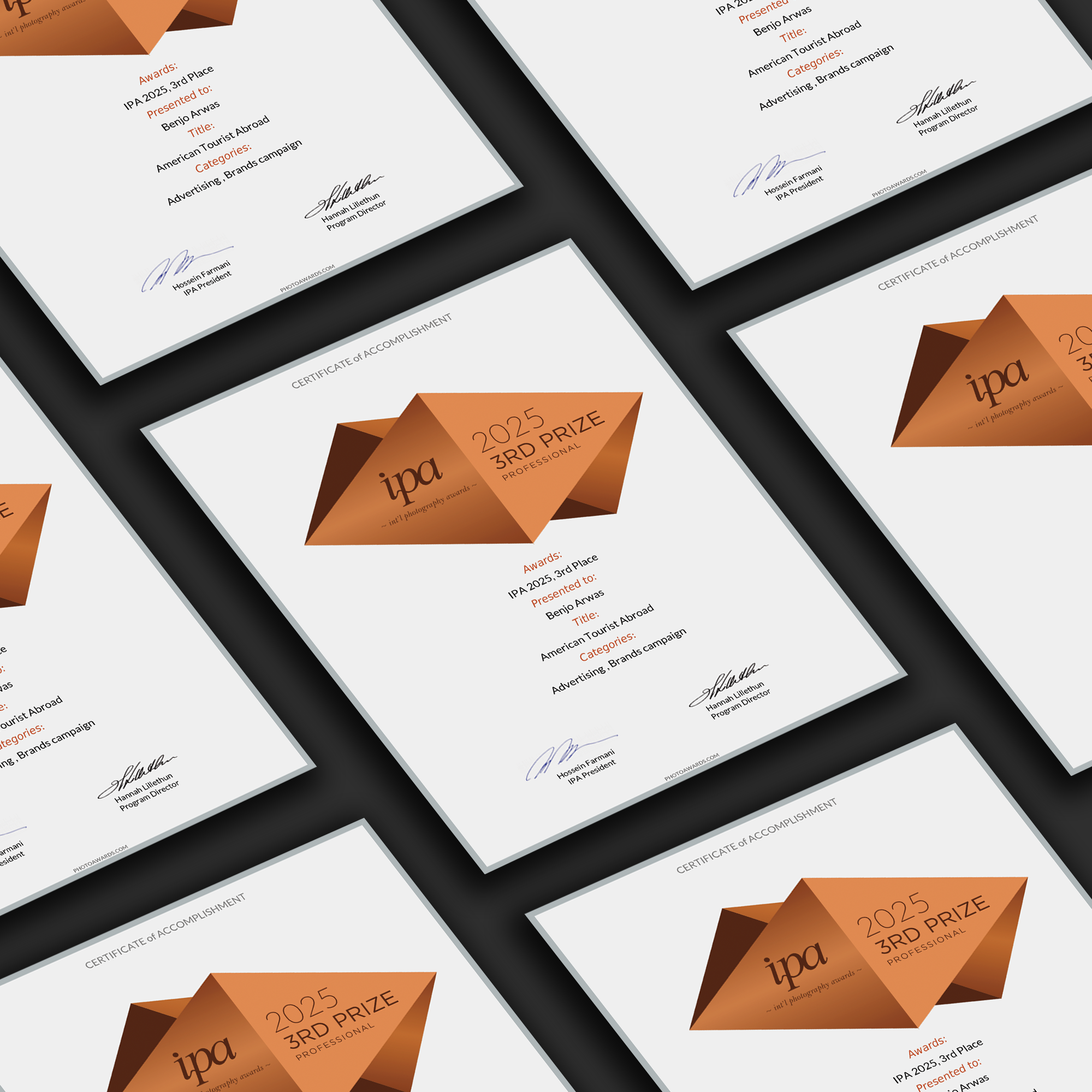 IPA Premium Magnetic Certificate (3rd Prize Winner)