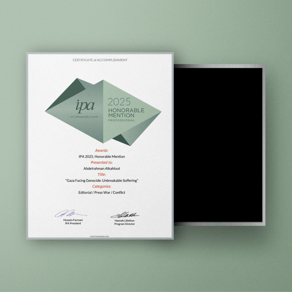 Alternative view of IPA Premium Magnetic Certificate (Honorable Mention)