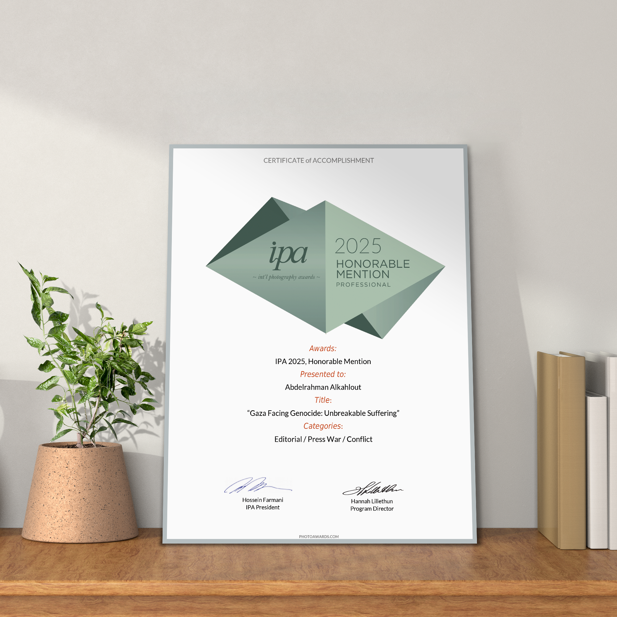 IPA Premium Magnetic Certificate (Honorable Mention) - Image 4