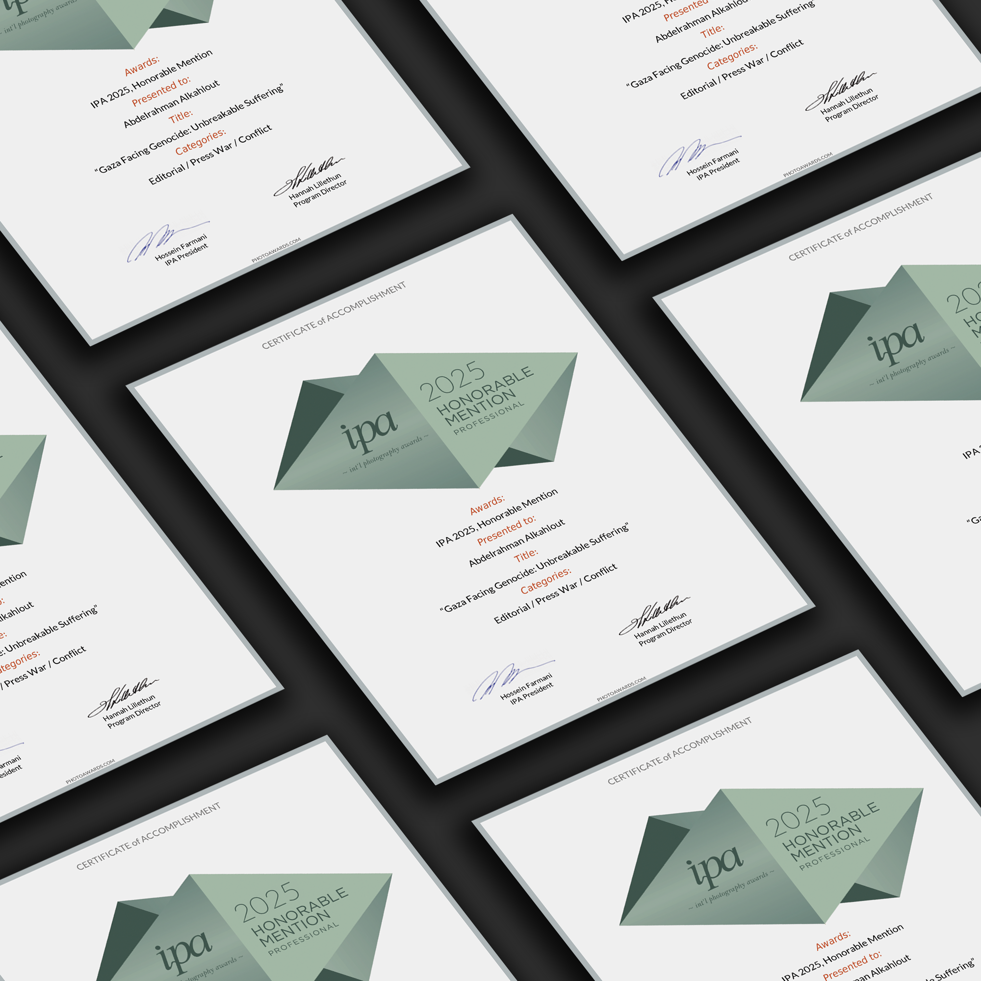 IPA Premium Magnetic Certificate (Honorable Mention)